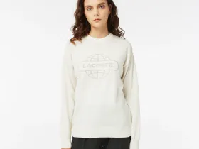 Женский свитер Lacoste с круглым вырезом