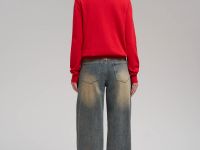 Джемпер полуприлегающего кроя из хлопка