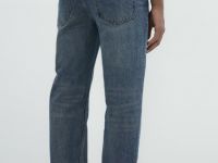 Прямые джинсы, Синий