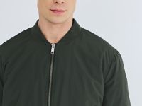 Утеплённый бомбер, Зеленый