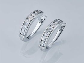 Серьги из белого золота э4712сг08183900