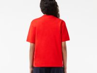 Женская футболка Lacoste свободного кроя из мягкого хлопка