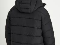 Утепленная стеганая куртка со съемным капюшоном