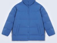 Пуховик с воротником-стойкой