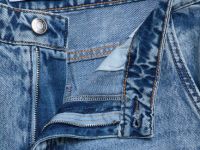 Широкие джинсы с высокой посадкой из лиоцелла, Голубой