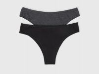 Трусы-бразилиана, 2 шт., Черный