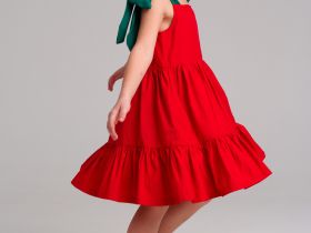 Платье текстильное для девочек