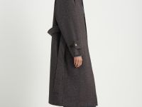 Пальто свободного силуэта с поясом