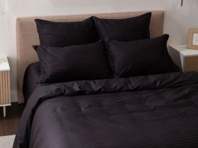 Постельное белье Black страйп-сатин I