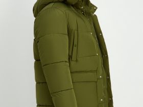 Полупальто утепленное с воротником-стойкой