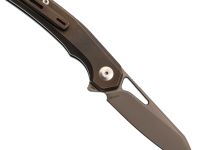 Складной нож Dr.Tech D4281BR, сталь M390, рукоять TC4, бронзовый