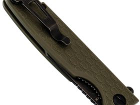 Складной нож Daggerr Leprechaun olive BW DL, сталь 8Cr14MoV, рукоять FRN