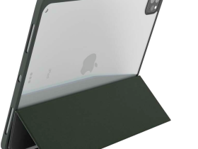 Чехол-книжка VLP Split Folio для планшета Apple iPad Pro M4 11" тёмно-зёленый