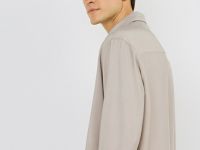 Рубашка из вискозы, Бежевый