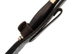 Финка НКВД, сталь дамаск, рукоять граб