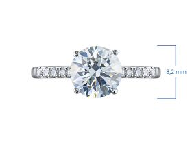 Кольцо из белого золота э4712кц09231251