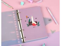 Тетрадь на кольцах в клетку MESHU "Quack-Quack" А5 80 л, с пластиковой обложкой