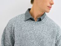 Джемпер из кручёной пряжи, Серый