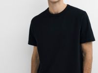 Базовая футболка из хлопка, Черный