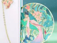 Закладка для книг с подвеской "Фея лотосов" (латунь)