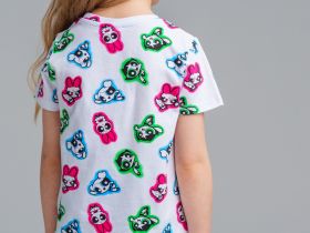 Фуфайка трикотажная для девочек (футболка)