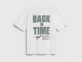 Футболка с принтом для мальчиков, Бежевый