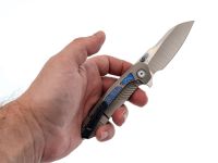 Складной нож Remette Kestrel, сталь S35VN, рукоять титан/Timascus