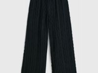 Широкие брюки на эластичном поясе, Черный