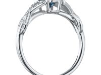 Классическое кольцо из белого золота э0912кц10220005_blue