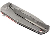 Складной нож LionSteel T.R.E., сталь M390, рукоять титан/G10, оранжевый
