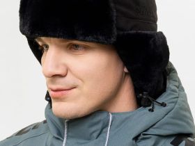 Шапка-ушанка Remington Disguise Black — до -30°C, утеплитель ProHeat