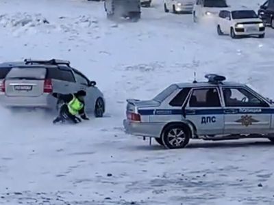 Автомобильное стадо. Водитель, сбивший сотрудника ГИБДД на переправе, найден и будет наказан