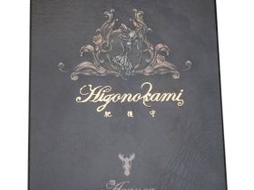 Складной нож Nagao Higonokami Aranea - Spider, 100мм, сталь Aogami Silver, рукоять латунь