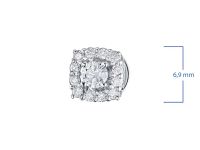 Пусеты из белого золота с бриллиантами э4701пс12200951