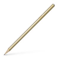 Карандаш чернографитный Faber-Castell "Sparkle" B, цвет корпуса золотой