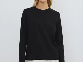 Базовый лонгслив, Черный