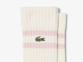 Мужские высокие хлопковые носки Lacoste Terry Sole
