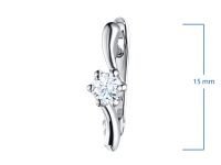 Серьги из белого золота с бриллиантами э0901сг11200201