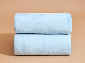 Плед Supersoft, голубой