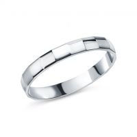 Серебряное обручальное кольцо