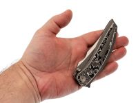 Складной нож We Knife Quinseris, сталь M390, рукоять титан/карбон