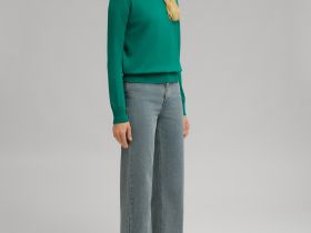 Джемпер полуприлегающего кроя из хлопка