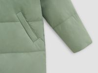 Пуховик с воротником-стойкой