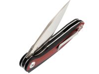 Складной нож Eafengrow EF954 Red, сталь D2, тактический фолдер, рукоять G10, черный/красный