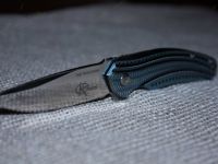 Складной нож CRKT Ripple 2 Blue, сталь Acuto 440, рукоять нержавеющая сталь