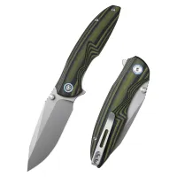 Складной нож Remette Cool Whale, сталь 14C28N, рукоять G10, черно-зеленый