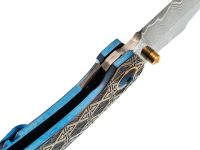 Складной нож Assassin knives Mini Rex, сталь Elmax/Damascus, рукоять титан