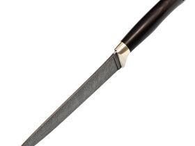 Нож "Шеф-де-Беф", сталь дамаск, рукоять граб