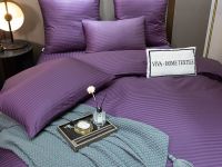 Комплект постельного белья Страйп Сатин Однотонный CT032 VIVA - HOME TEXTILE. Универмаг V4
