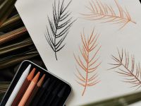 Набор графических материалов Малевичъ 8 шт, в металлической коробке